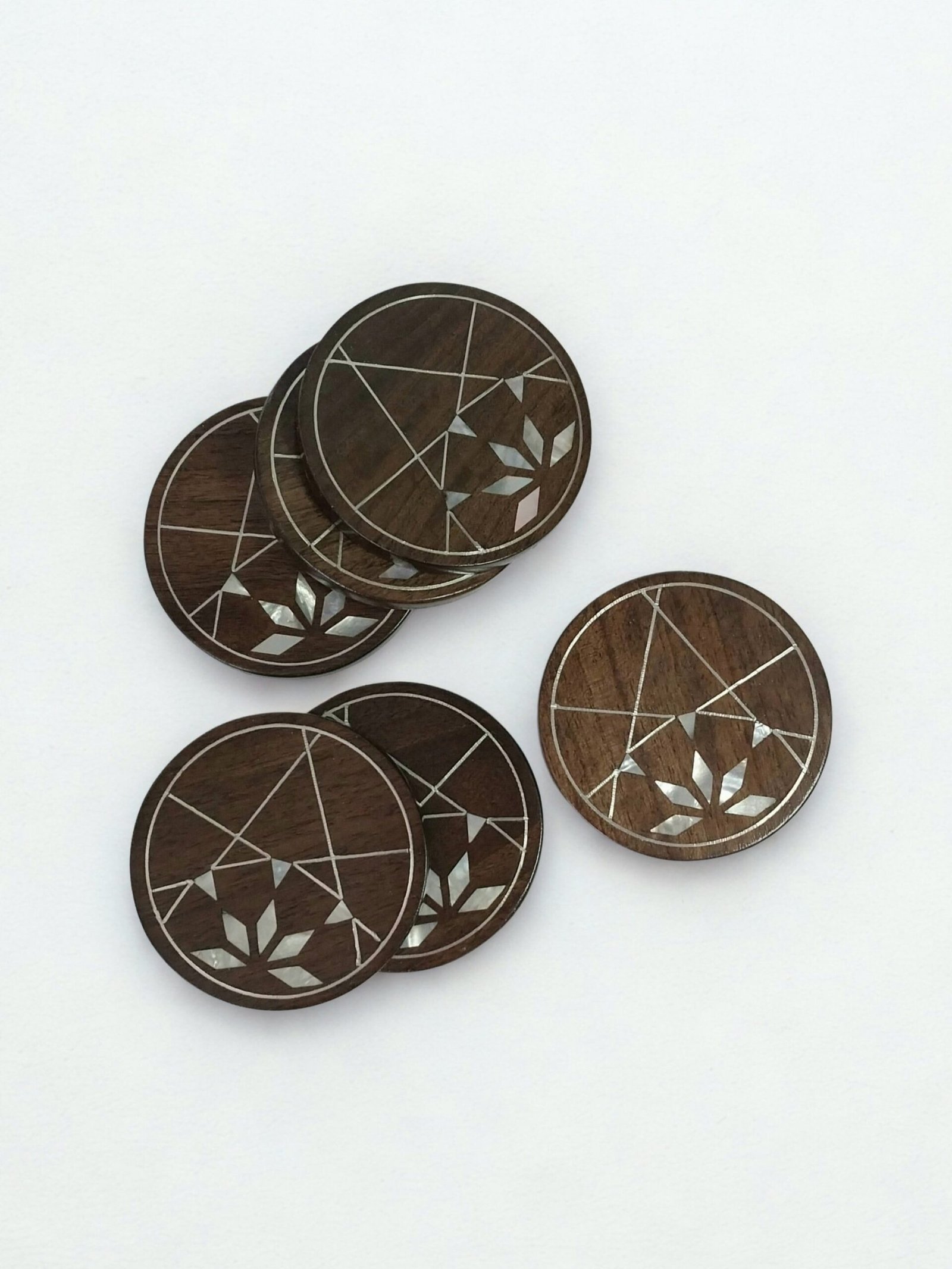 Elegant walnut coasters