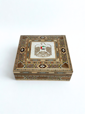 UAE Emblem Marquetry Box (Medium)