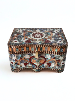 The Imperial pearl: A Royal Green Mother-of-Pearl Jewellery Box