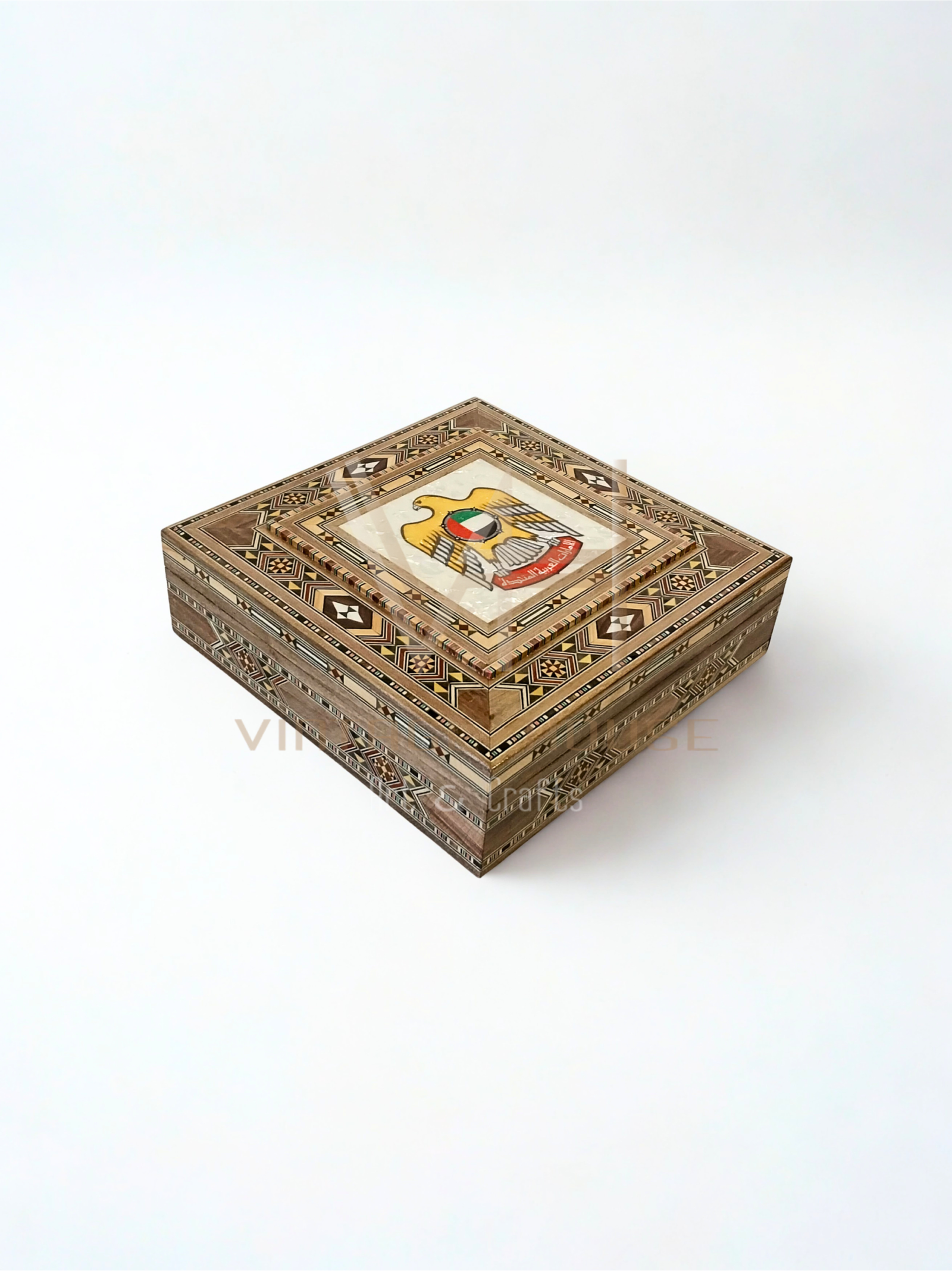 UAE EMBLEM MARQUETRY BOX (MEDIUM) - Image 2