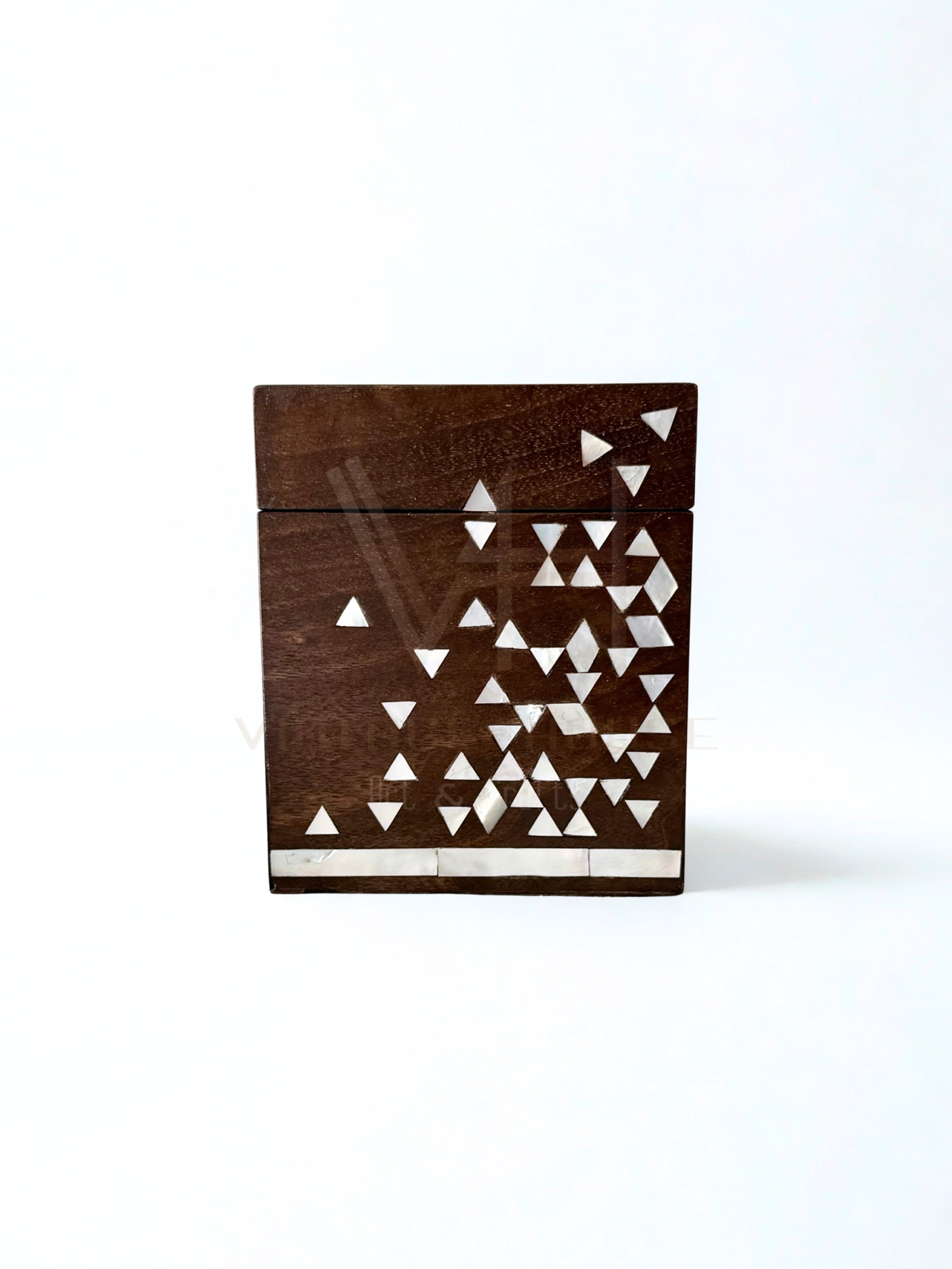 Luxury Handmade Walnut & Mother of Pearl Incense Burner (Mabkhara)